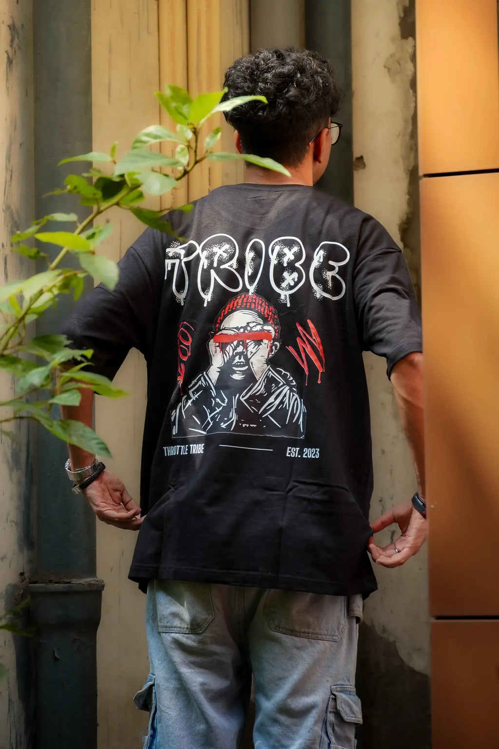Tribe Bino T-Shirt – Regular Fit Graphic Streetwear Tee | Throttle Tribe®️ My Store